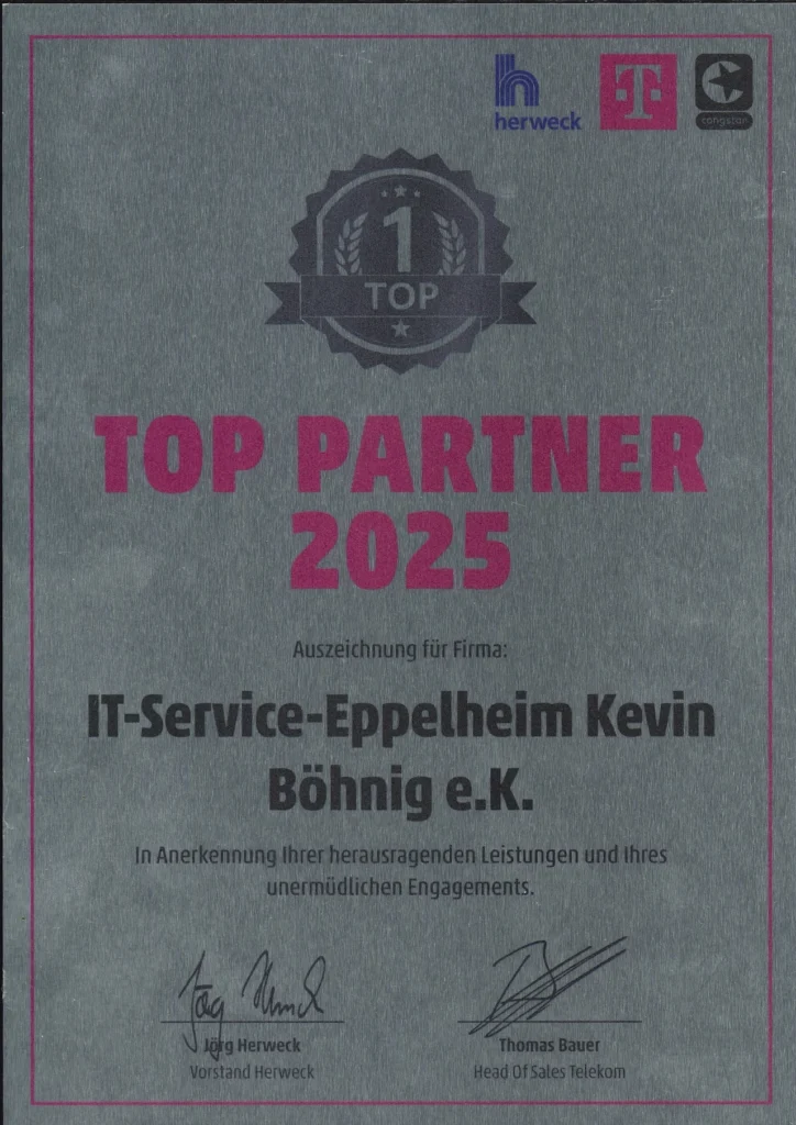 Telekom-Congstar-Zertifikat-IT-Service-Eppelheim-Kevin-Böhnig